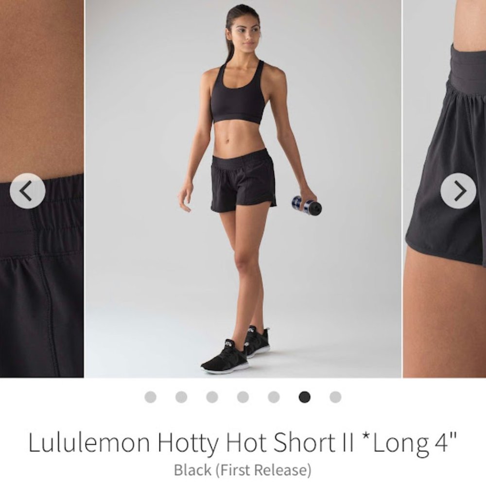 Lululemon Hotty Hot Short II *Long 4"